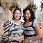 Vithika and Divya at their booth