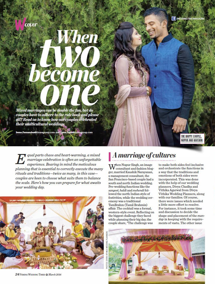 Wedding Times Article