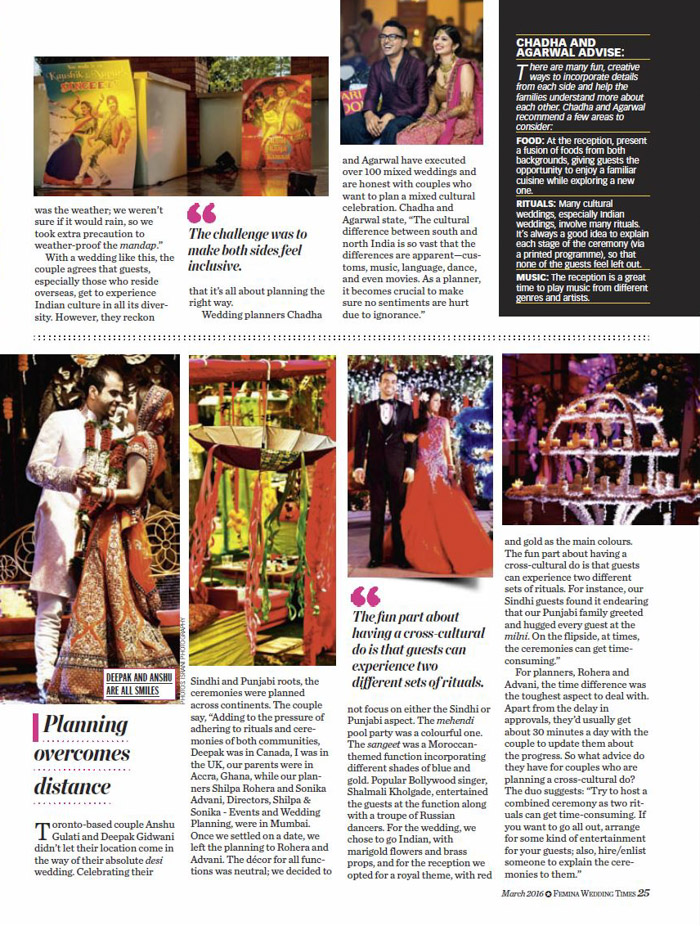 Wedding Times Article