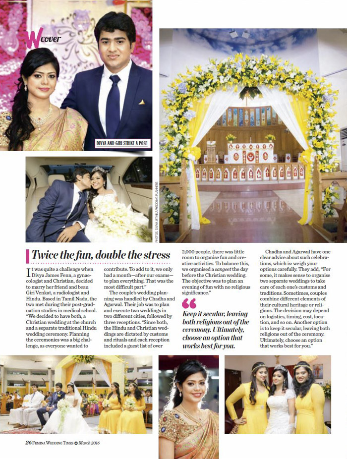 Wedding Times Article